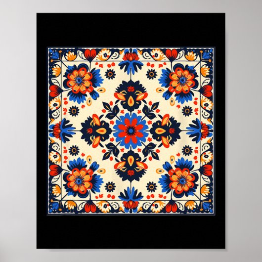 Poster Motif traditionnel ukrainien (Devant)