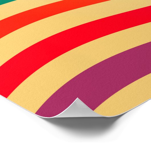 Poster Motif transparent à rayures colorées. illustration (Coin)