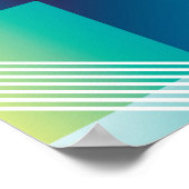 Poster Motif transparent de géométrie Abstraite (Coin)