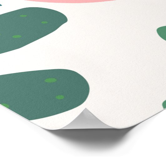 Poster Motif transparent de la jungle (Coin)