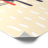 Poster Motif transparent de la ville (Coin)