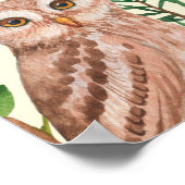 Poster Motif transparent dessiné à la main avec aquarelle (Coin)