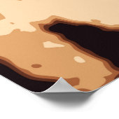 Poster motif transparent Empreinte de léopard (Coin)