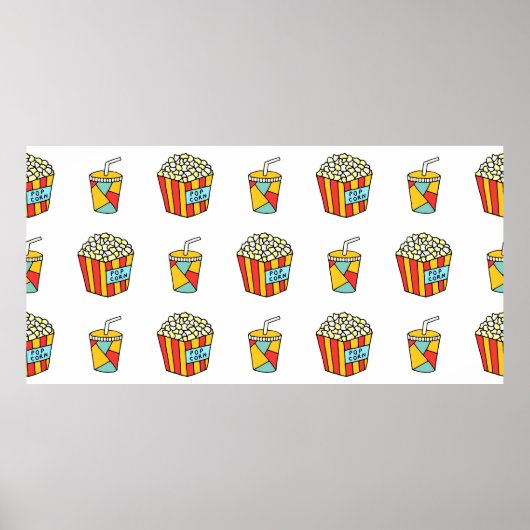 Poster Motif transparent et lumineux avec nourriture pour (Devant)