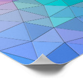 Poster Motif triangle avec arrière - plan de mélange de c (Coin)