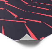 Poster Motif triangle géométrique moderne abstrait (Coin)