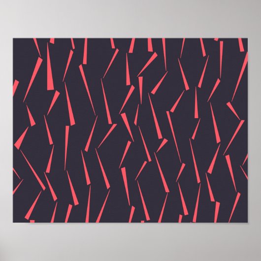 Poster Motif triangle géométrique moderne abstrait (Devant)