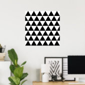 Poster Motif triangle monochrome (Bureau à domicile)