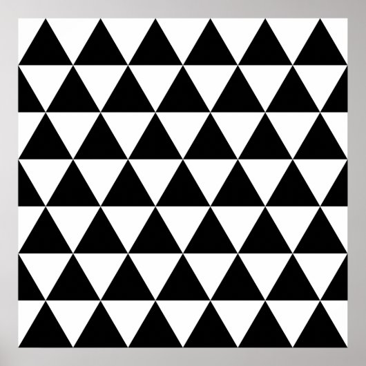 Poster Motif triangle monochrome (Devant)