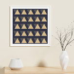 Poster Motif triangle simple en or et gris charbon<br><div class="desc">Un motif géométrique minimaliste et moderne de triangles gris fusain et d'une jolie couleur jaune doré. Cliquez simplement sur personnaliser pour modifier la couleur de l'arrière - plan ou pour ajouter du texte ou des images. Contactez-moi pour toute question ou demande.</div>