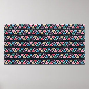 Poster motif tribal Abstrait et sans couture dessinée à l