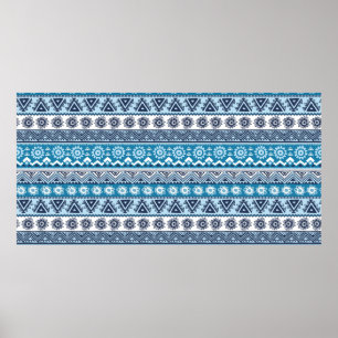 Poster Motif tribal homogène ethnique
