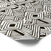 Poster Motif tribal inspiré 2 (Coin)