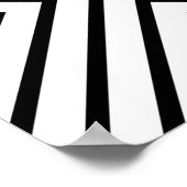 Poster Motif Tribal Moderne De Stripes Noires Et Blanches (Coin)