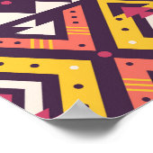 Poster Motif tribal rayé, géométrique sans couture. (Coin)
