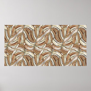 Poster Motif tropical. Conception graphique avec mons ext