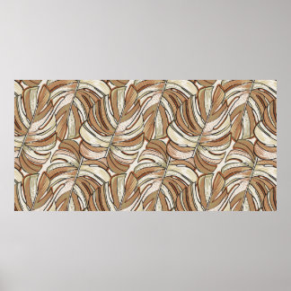 Poster Motif tropical. Conception graphique avec mons ext
