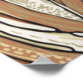 Poster Motif tropical. Conception graphique avec mons ext (Coin)