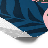 Poster Motif tropical sans couture avec perroquets. Vinta (Coin)