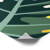 Poster Motif tropical. Texture textile colorée. exotique (Coin)