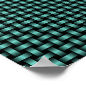 Poster Motif turquoise Black Weaver (Coin)