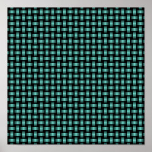 Poster Motif turquoise Black Weaver