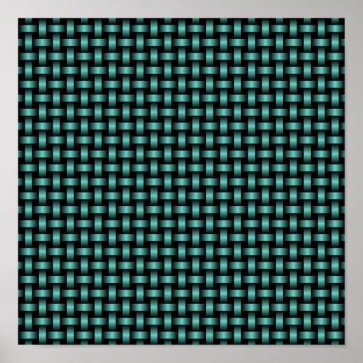 Poster Motif turquoise Black Weaver (Devant)