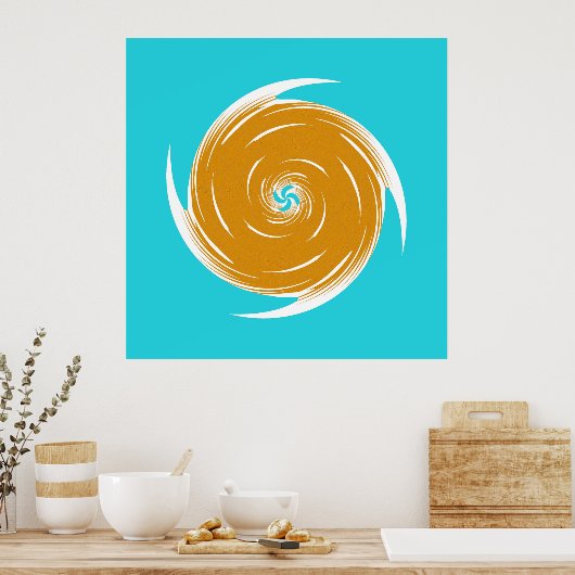 Poster Motif Twirl du sud-ouest (Cuisine)