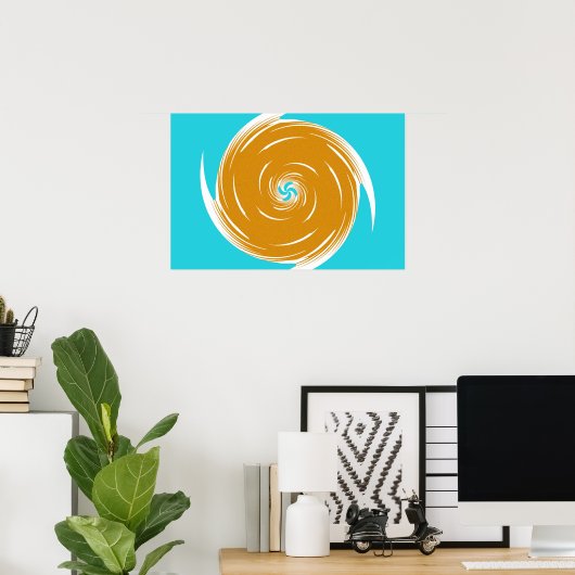 Poster Motif Twirl du sud-ouest (Bureau à domicile)