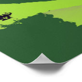 Poster Motif vert Twirl Me (Coin)