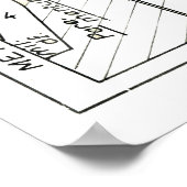 Poster Motif vestimentaire vintage rétro (Coin)