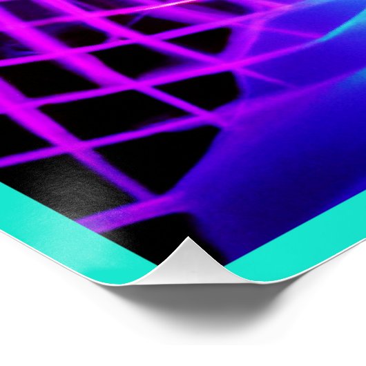 Poster Motif vif coloré (Coin)