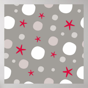 Poster motif vintage Abstrait transparent sur fond gris