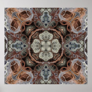 Poster Motif vintage géométrique Art nouveau