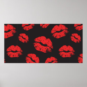 Poster motif vintage rouge transparent sur arrière - plan
