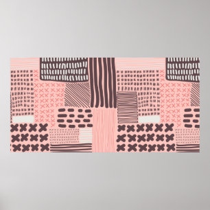 Poster motif vintage sans soudure. Texture moderne et des