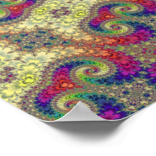 Poster Motif Volute fractal (Coin)