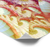 Poster Motif Waves Abstrait (Coin)