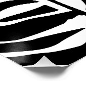 Poster Motif zèbre (Coin)