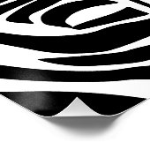 Poster Motif zèbre (Coin)