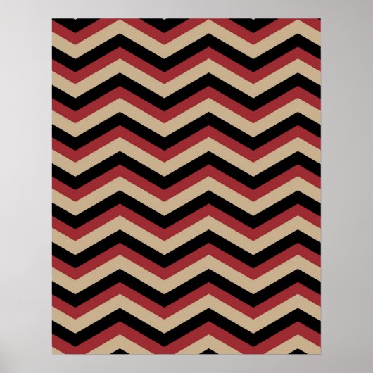 Poster Motif Zig Zag moderne (Devant)
