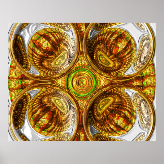 Poster Motifs Abstraits 2 (Devant)