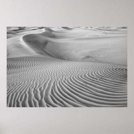 Poster Motifs Dans Les Dunes De Sable (Devant)
