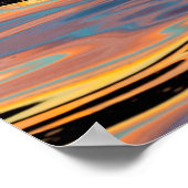 Poster Motifs de coucher de soleil réfléchi dans le silla (Coin)