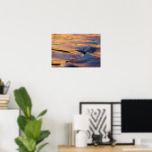 Poster Motifs de coucher de soleil réfléchi dans le silla (Bureau à domicile)