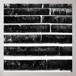 Poster Motifs de maçonnerie - Escaliers