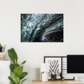 Poster Motifs de paroi de grotte de glace (Bureau à domicile)