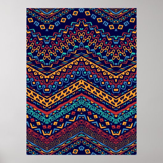 Poster Motifs ethniques (Devant)