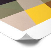 Poster Motifs géométriques | Triangles multicolores (Coin)