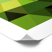 Poster Motifs géométriques | Triangles verts (Coin)